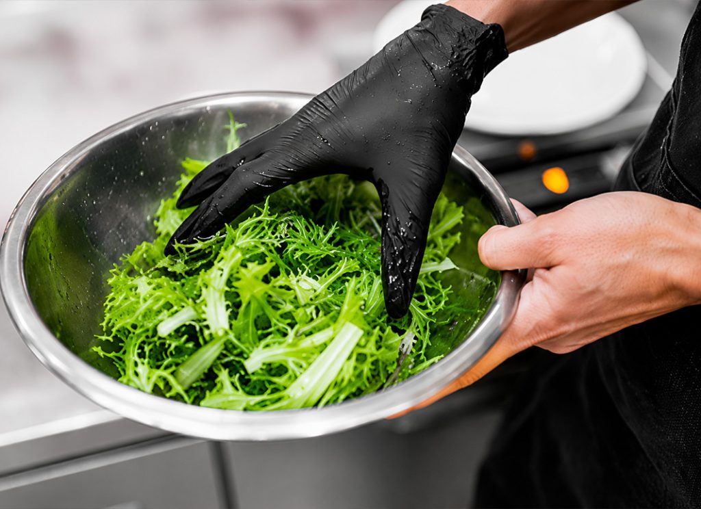 chef prepping healthy food